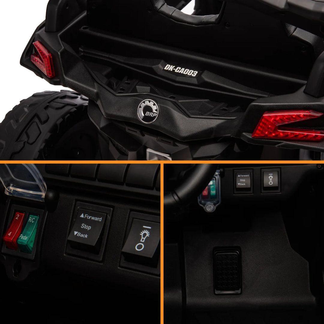 Can-Am Maverick XXL 24 Volt 2 Asientos Ecocuero y Ruedas de goma-3
