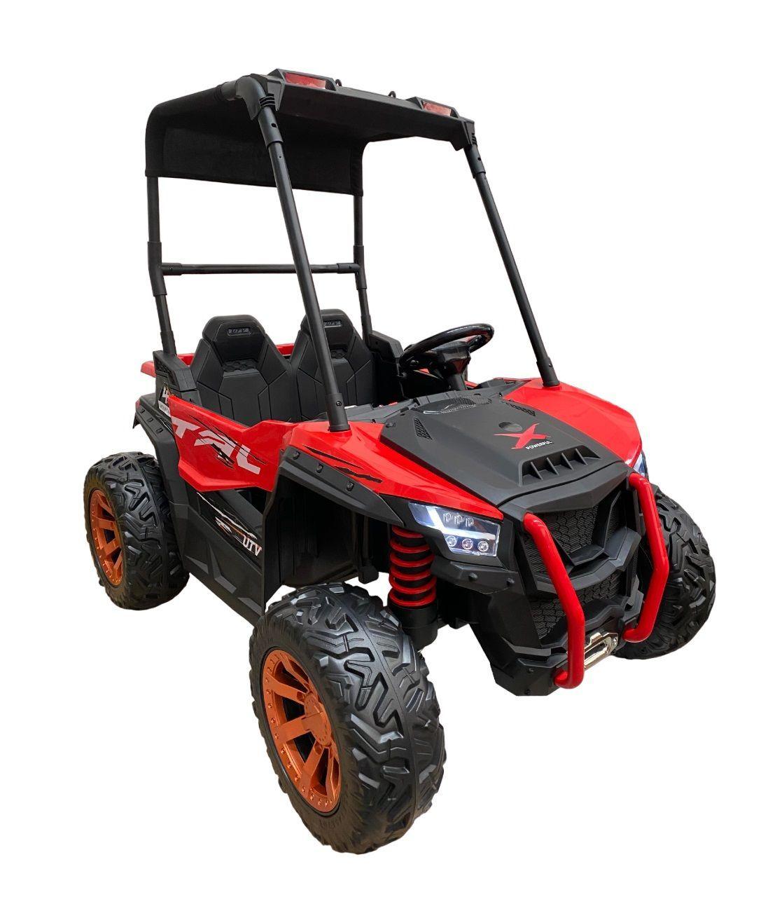 Auto a Batería XXL 2 Asientos Tracción en 4 Ruedas de goma-2