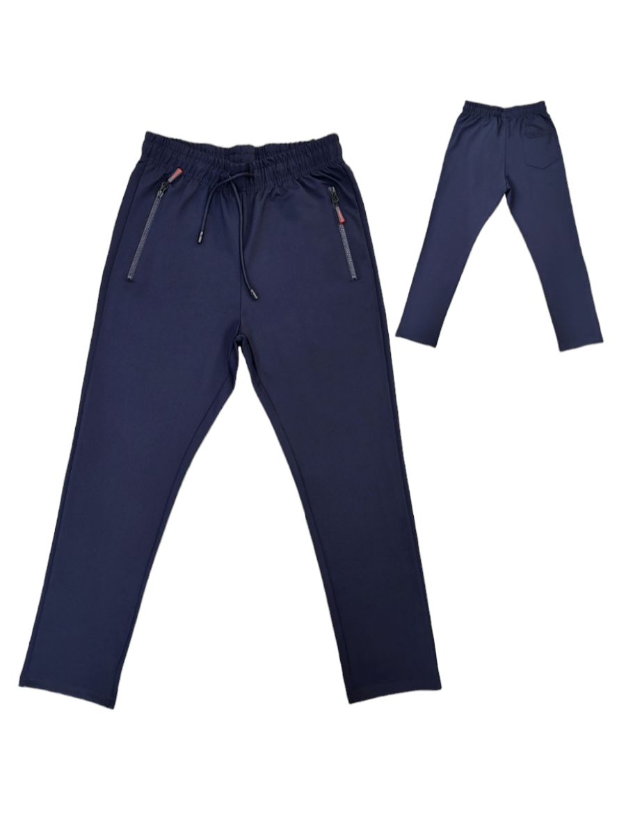 Pack 2 Pantalones Buzo Azul Marino Sin Puño-1