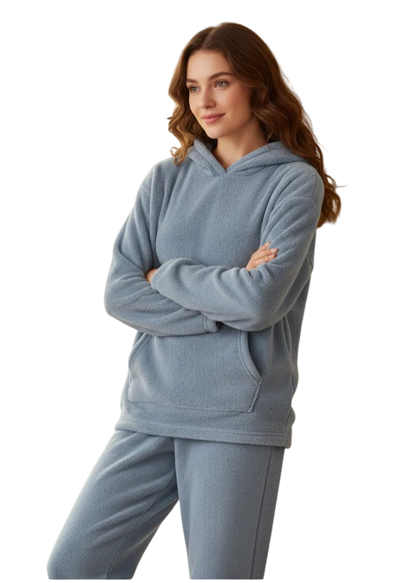 Pack 2 Pijamas Mujer Canguro Polar-0