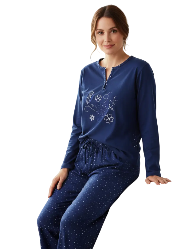 Pack 3 Pijamas Mujer Soft Largo-2