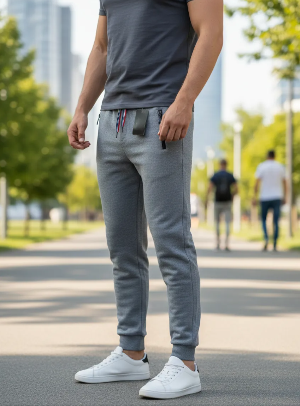 Pack 3 Pantalones Buzo Hombre Algodón. Jogger Fit-2