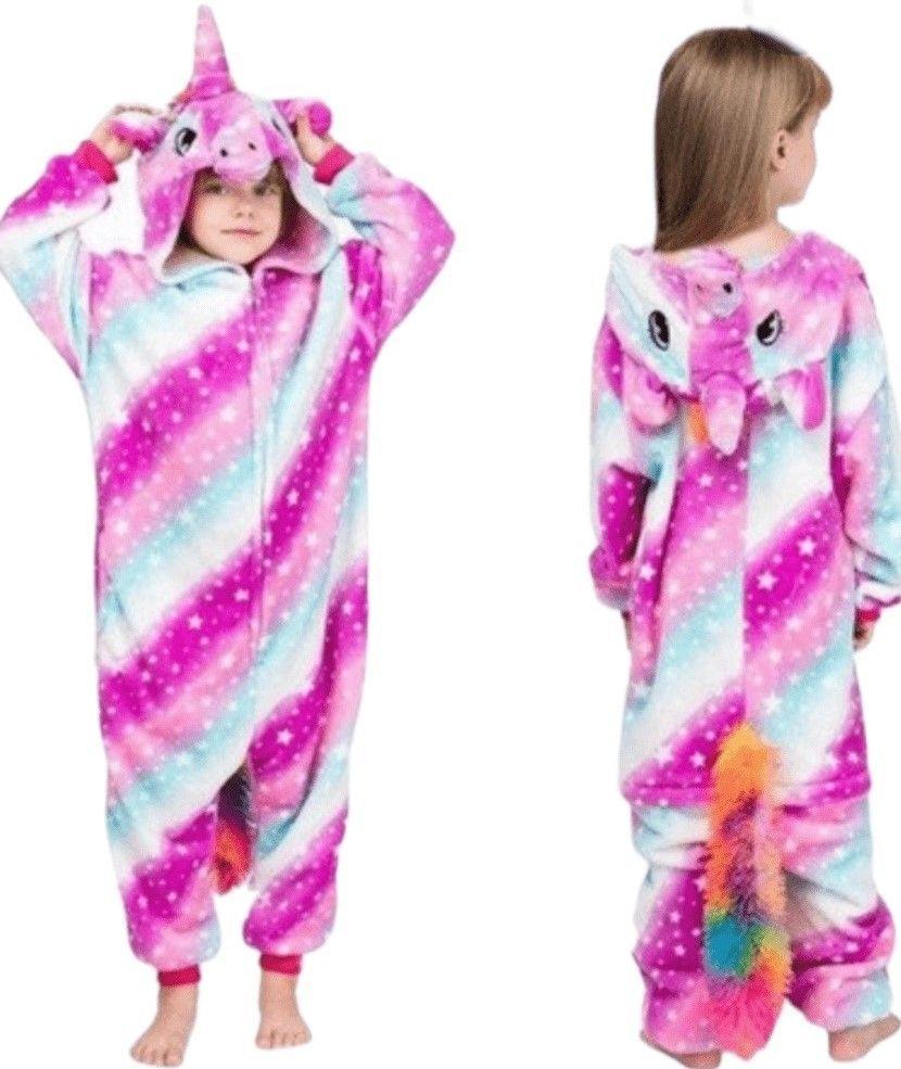 Pijama Enterito Polar Niña Unicornio Estrella -2