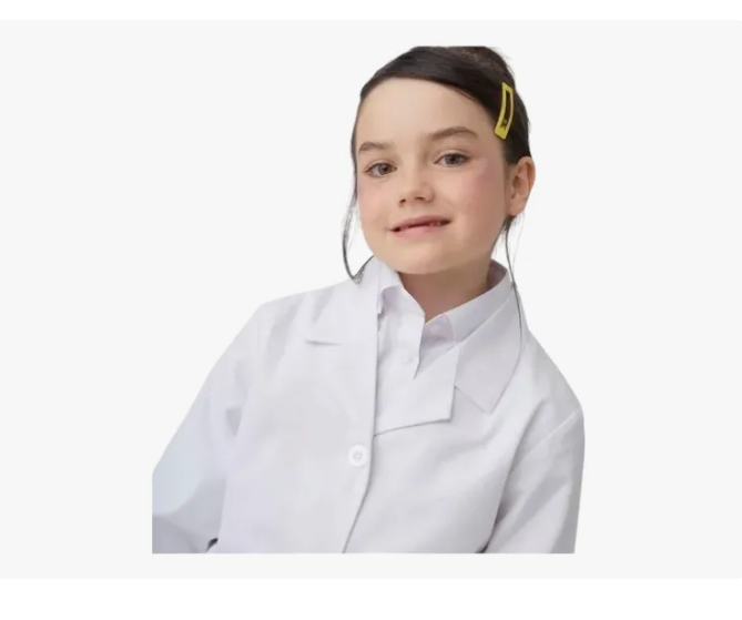 Cotona Delantal Niño(a) Blanca Escolar Colegio-3