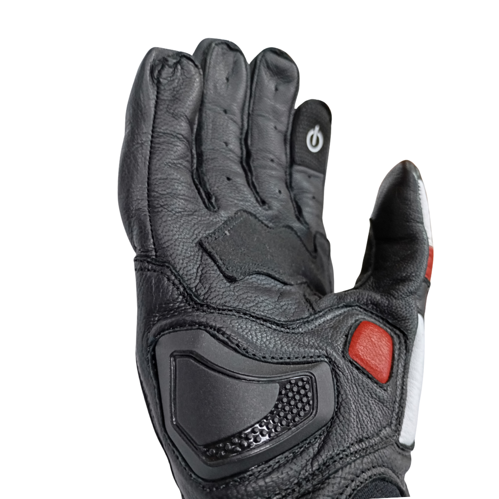 Guante Moto Cuero con protecciones -2