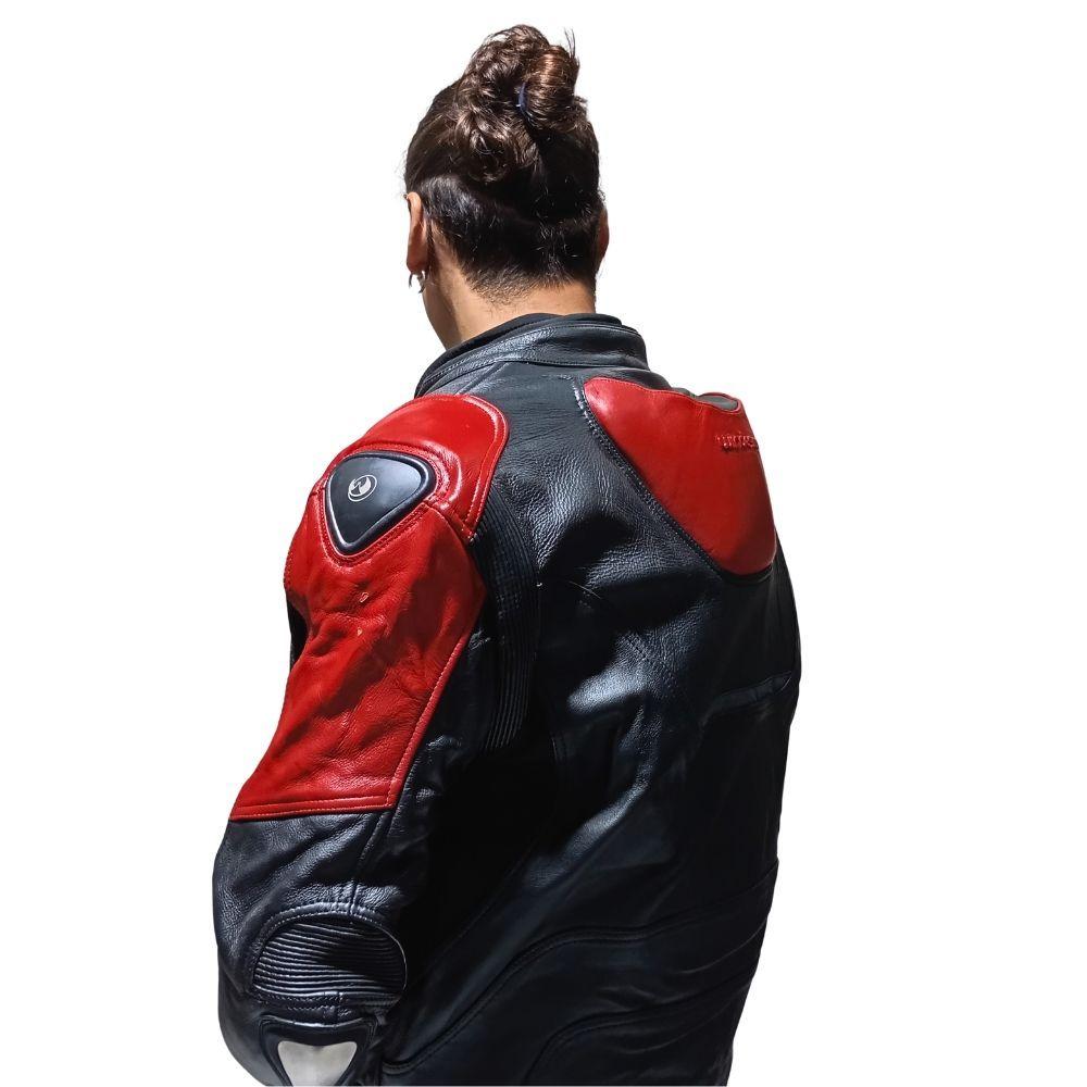 Chaqueta Moto cuero racing carretera Windesign-2