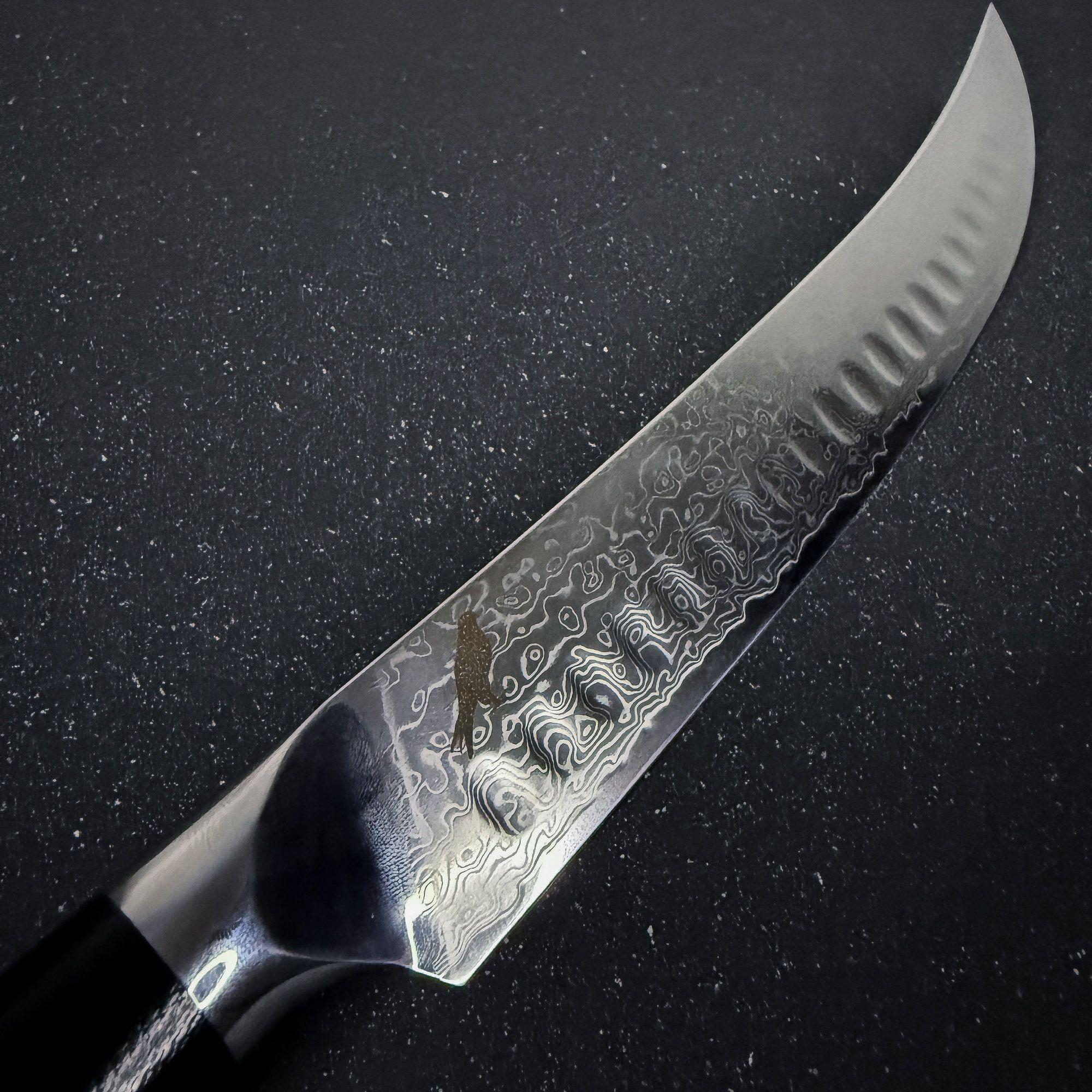 Cuchillo Butcher de Acero Damasco 38cm "Sarmiento"-2