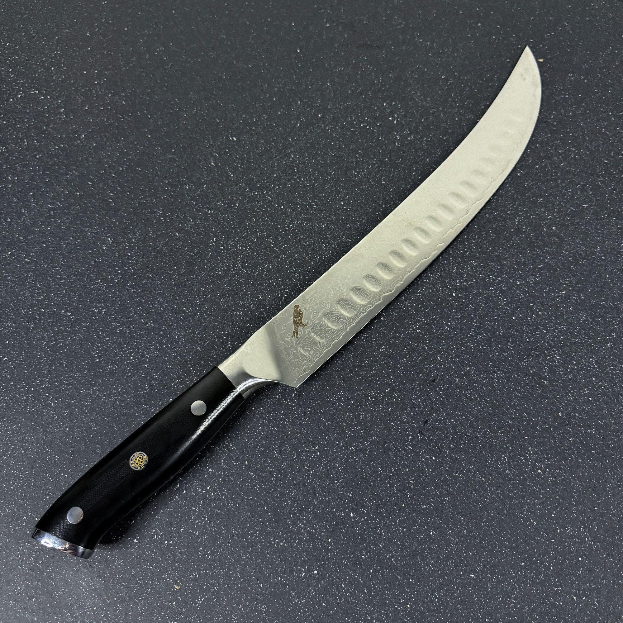 Cuchillo Butcher de Acero Damasco 38cm "Sarmiento"-5
