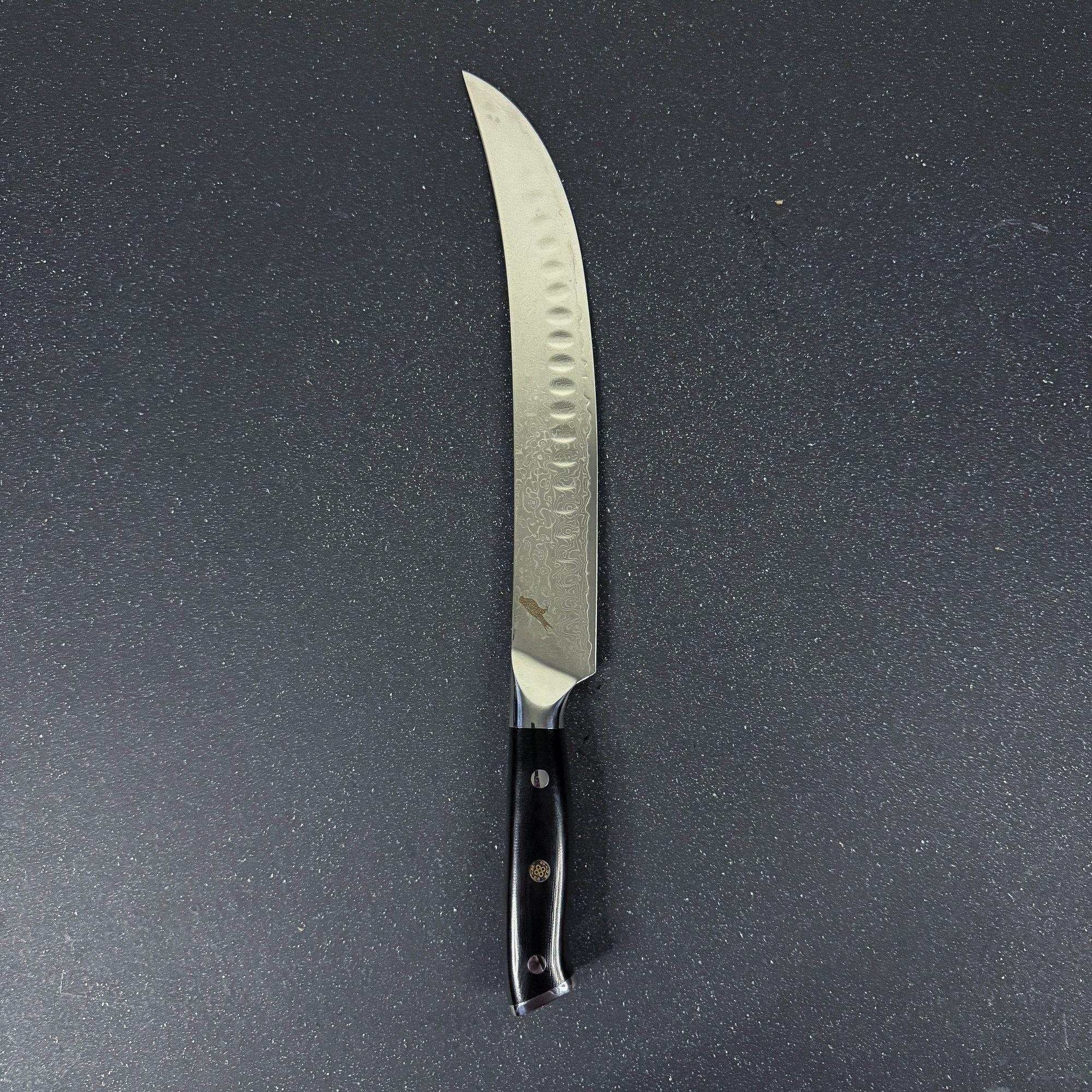 Cuchillo Butcher de Acero Damasco 38cm "Sarmiento"-6