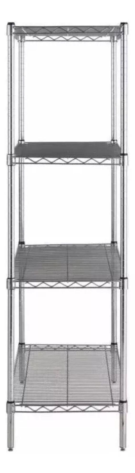 Estantería de Acero Cromado 90x45x180 cm-2