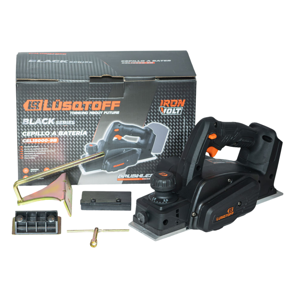 Cepillo Inalámbrico Lusqtoff Brushless De Mano Car/Bat 2 Ah-9