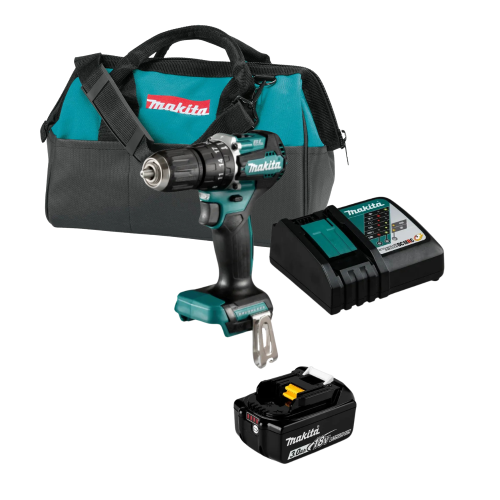 Taladro Percutor Inalámbrico 18v Car/Bat 3Ah/Bolso DHP487RF-0