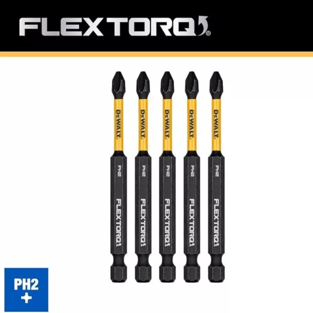 Puntas De Impacto Dewalt Flextorq Ph2 3-1/2" Dwaf3ph2ir5-3