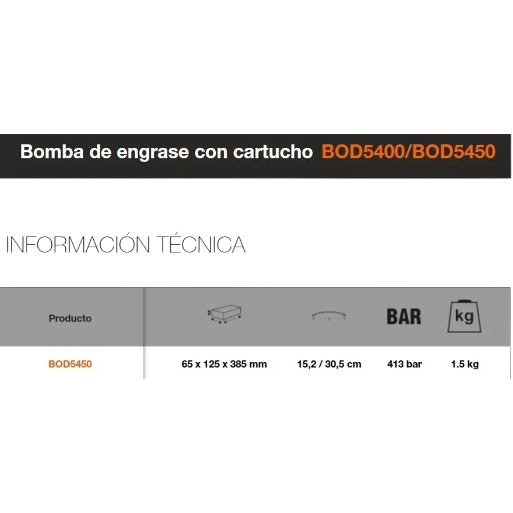 Grasera O Engrasadora Manual Bod5450 Bahco 450gr-3