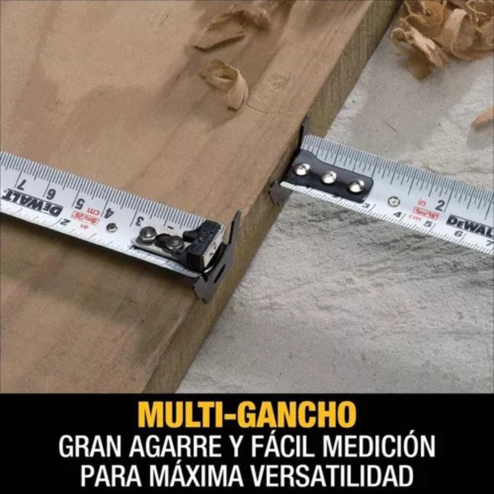 Huincha De Medir 5m/16' Diseño Compacto Dewalt Dwht34192l-3