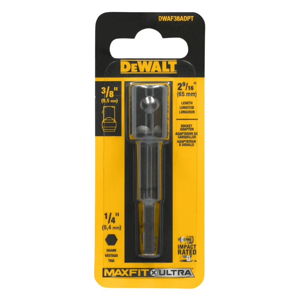 Adaptador Cuadrante Maxfit-ultra 3/8'' A 1/4'' Hex. DeWALT-0