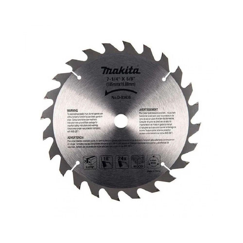 Disco Sierra Circular 7-1/4'' 24 Dientes Makita D-03436-0