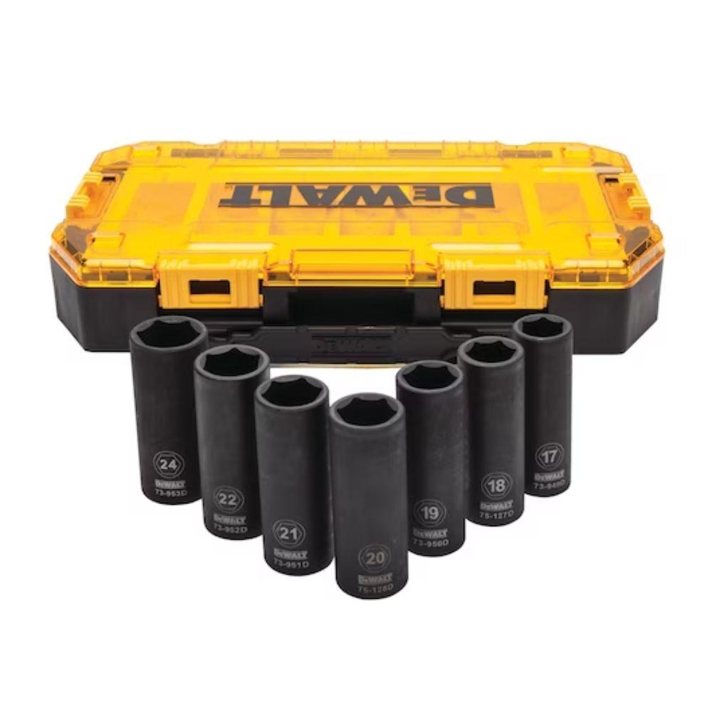Juego De Dados De Impacto De 1/2 Pulgada Dewalt Dwmt74737-3
