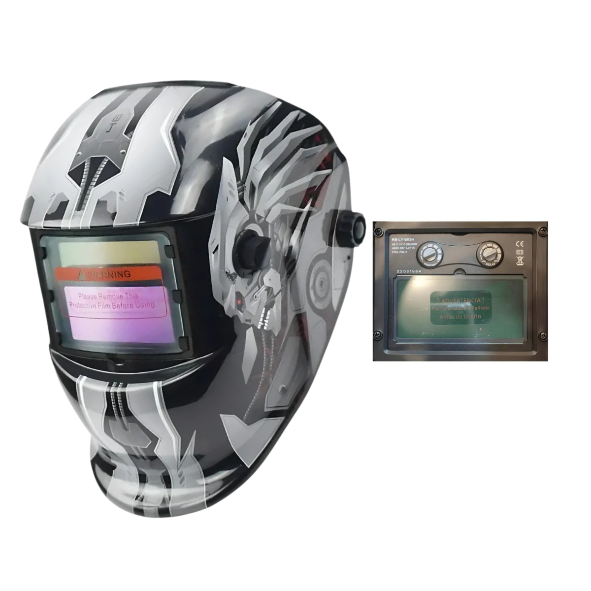 Máscara Para Soldar Fotosensible Profesional Redbo RBLYE88-3