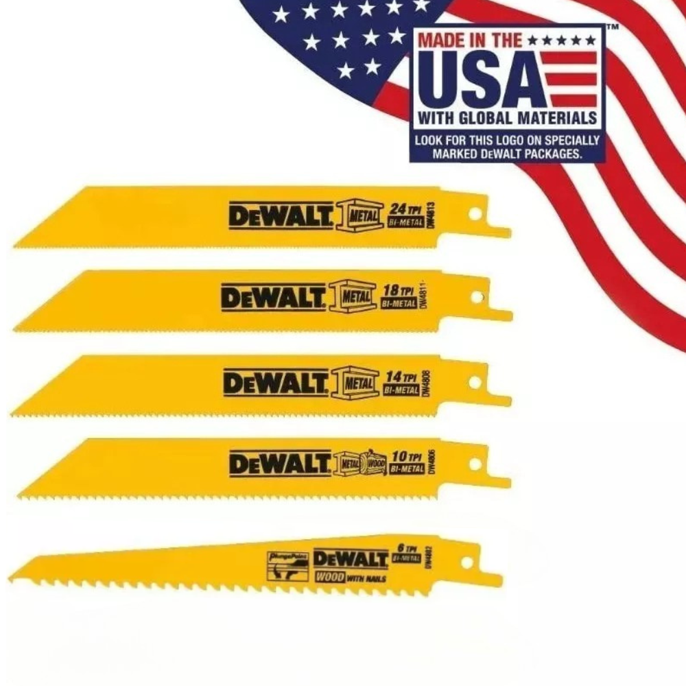Dewalt 6 Hojas Para Sierra Sable Metal/madera  Dw4856-1