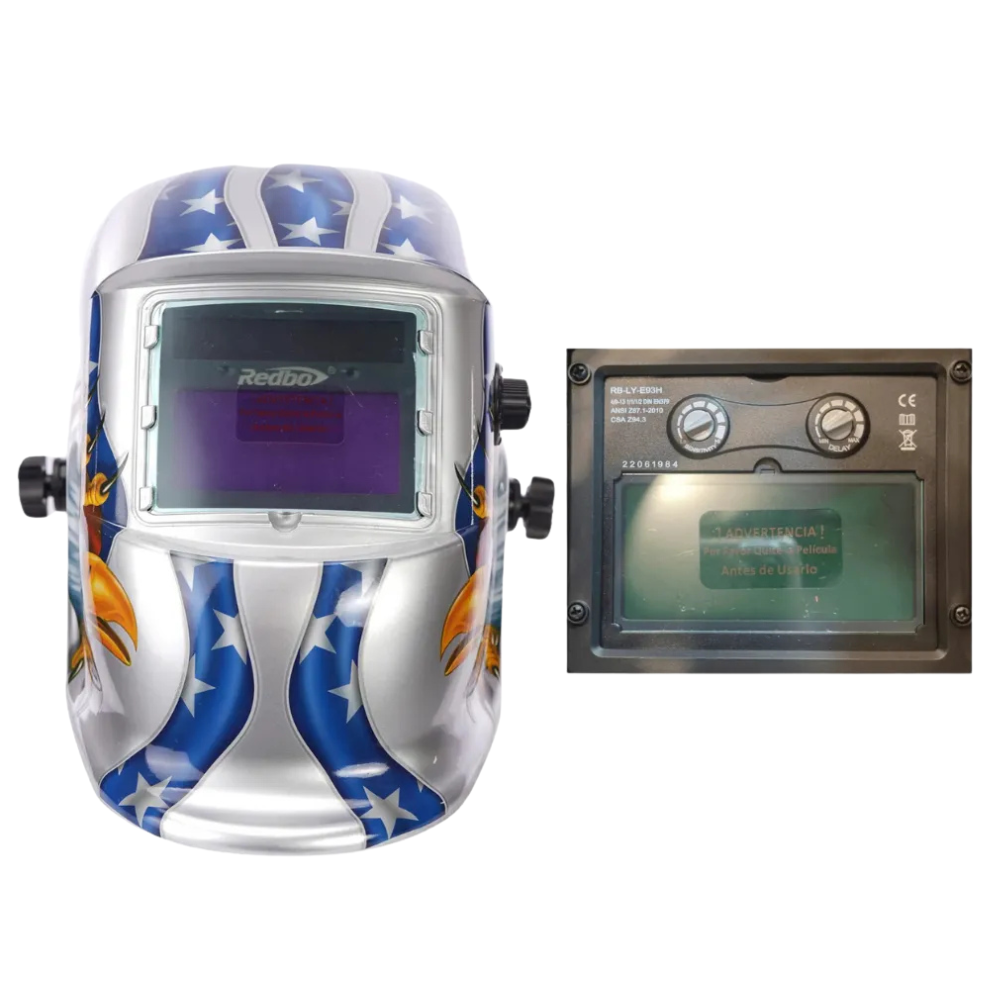 kit Soldadora Indura 160A+ Máscara Redbo RBLY93H + Guante-4