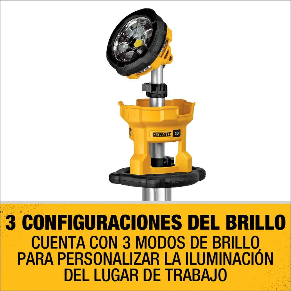 Foco Led Trípode 20v Sin Batería Dewalt Dcl079b-2