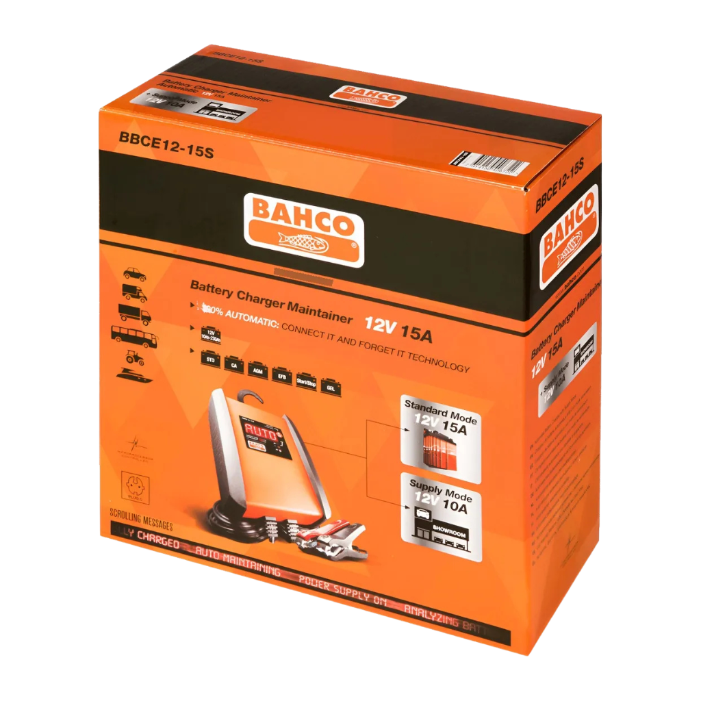 Cargador De Bateria 12v  Para Automóviles Bahco BBCE12-15S-3