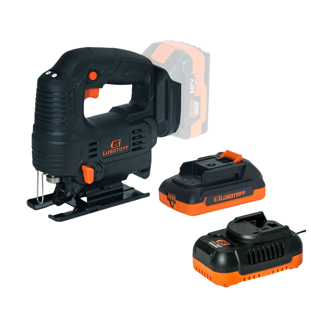 Sierra Caladora Inalámbrica Lusqtoff Brushless Car/Bat 2 Ah.-6