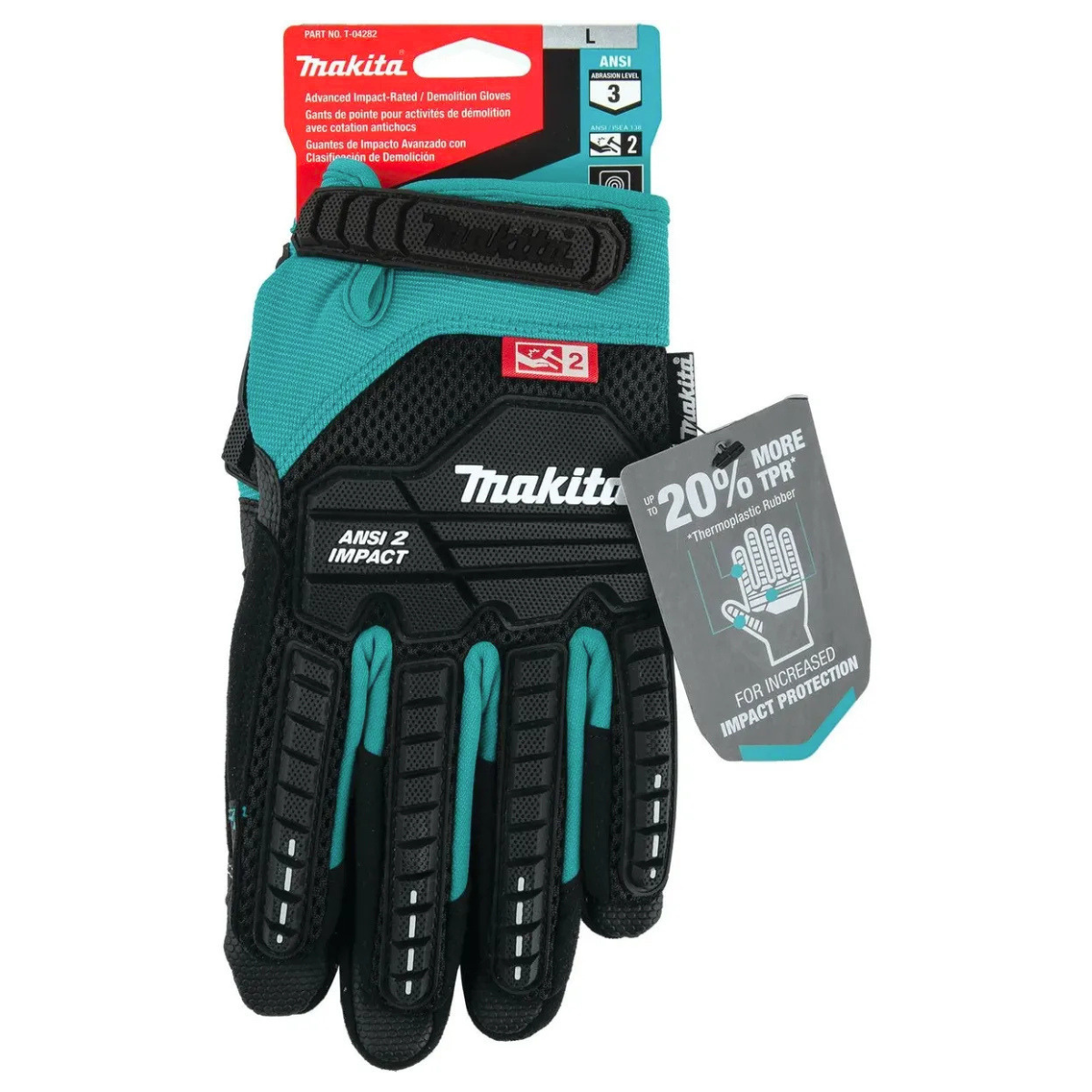 Guantes De Demolición De Impacto 2 Makita T-04282-4