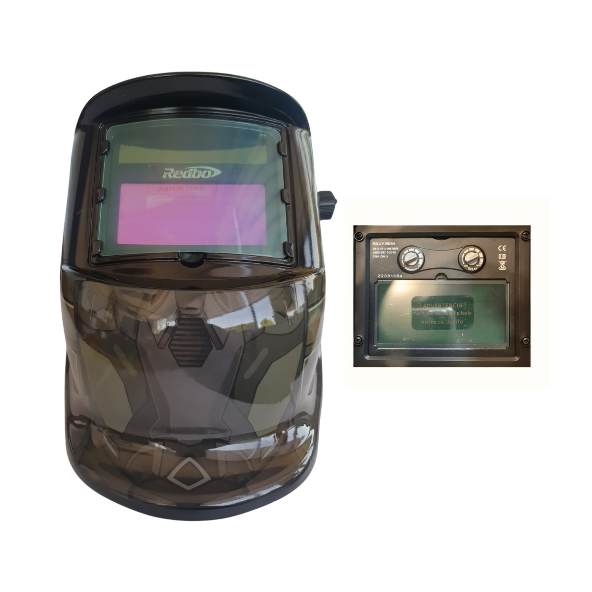 kit Soldadora Indura 160A + Máscara Redbo RBLYE95H + Guante-4