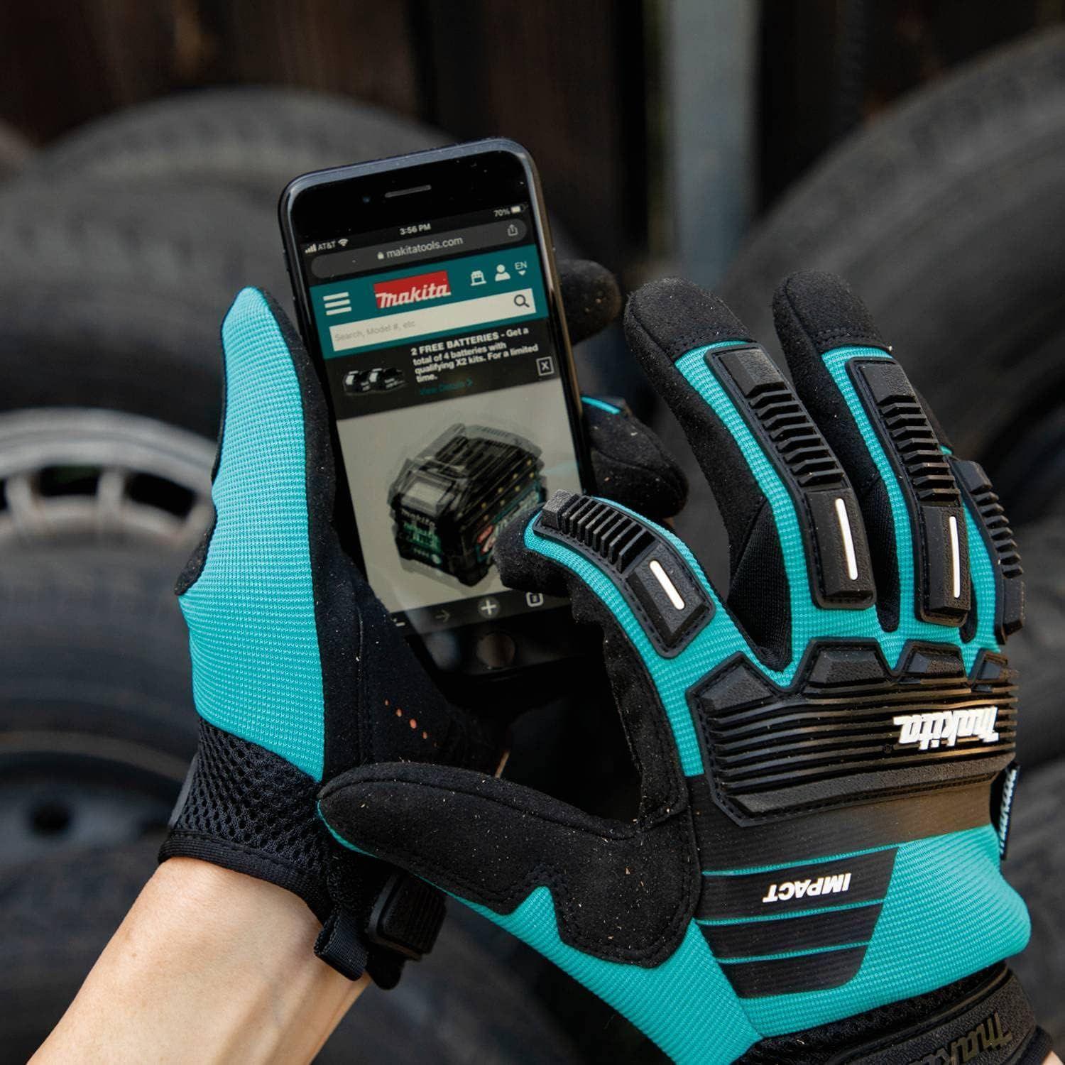 Guantes de demolición de impacto Makita T-04254 (Talla L)-5