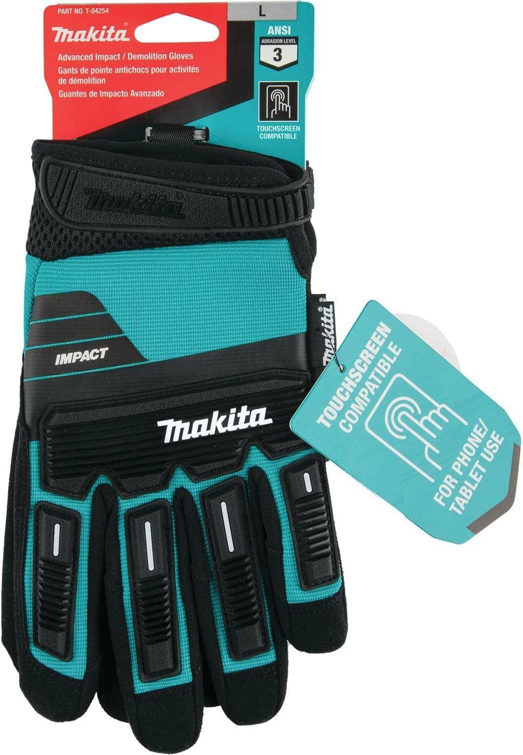 Guantes de demolición de impacto Makita T-04254 (Talla L)-8