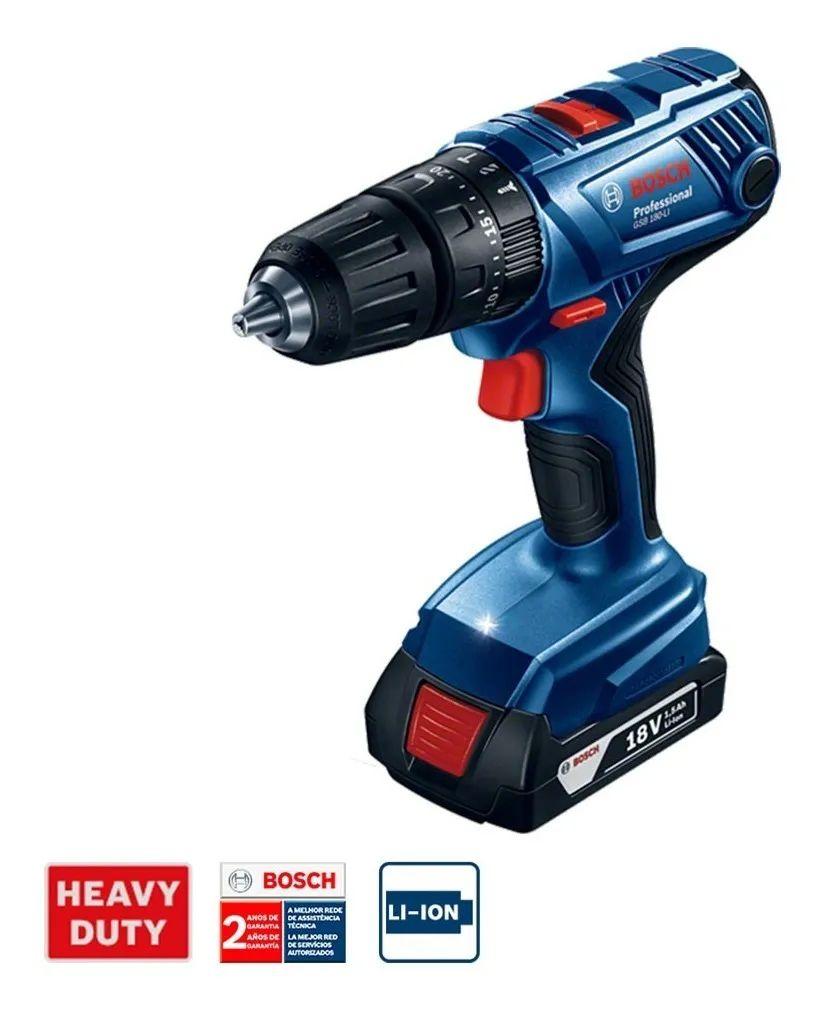 Taladro Percutor Inalámbrico 18v Bosch Gsb 180-li-4