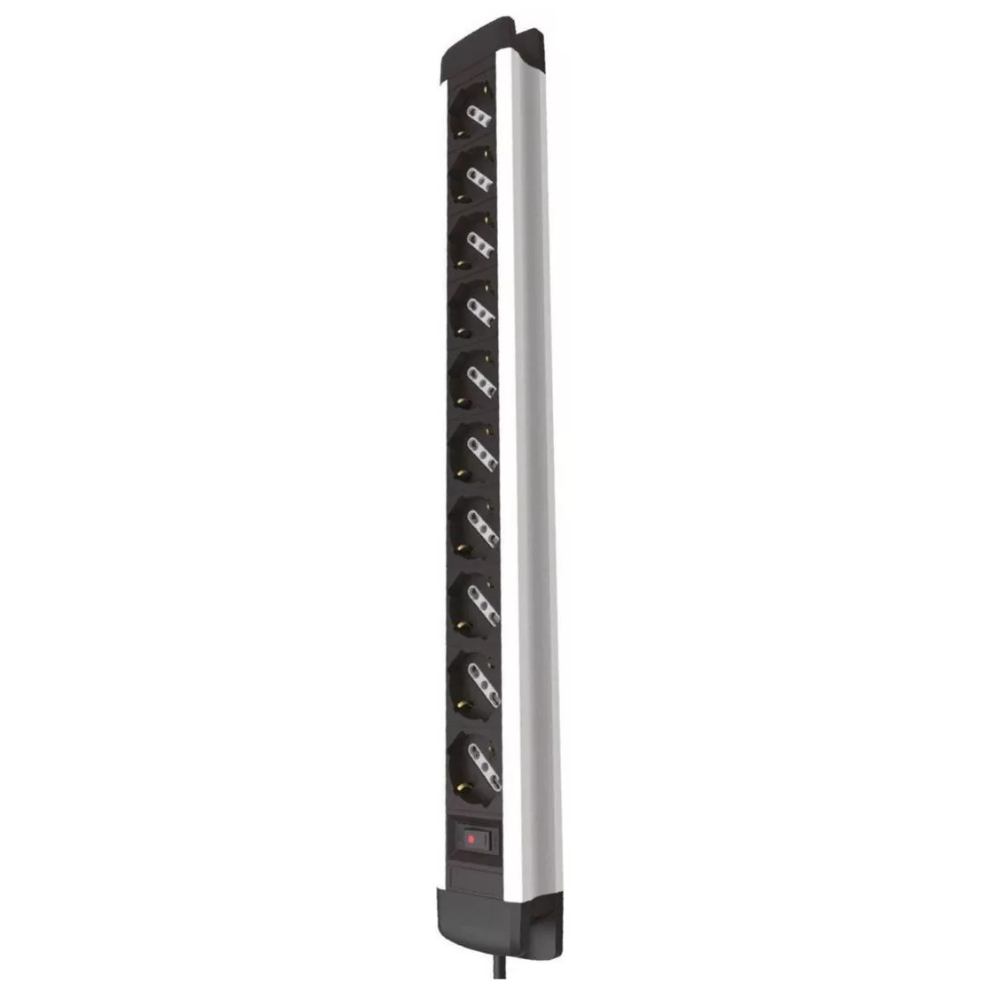Zapatilla Alargador Profesional 10 Tomas Schuko Cable 2mts-6