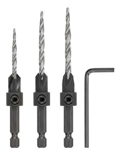 Set 3 Brocas Avellanadoras #6-#8-#10 Dewalt Dw2535-0