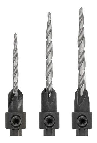 Set 3 Brocas Avellanadoras #6-#8-#10 Dewalt Dw2535-1