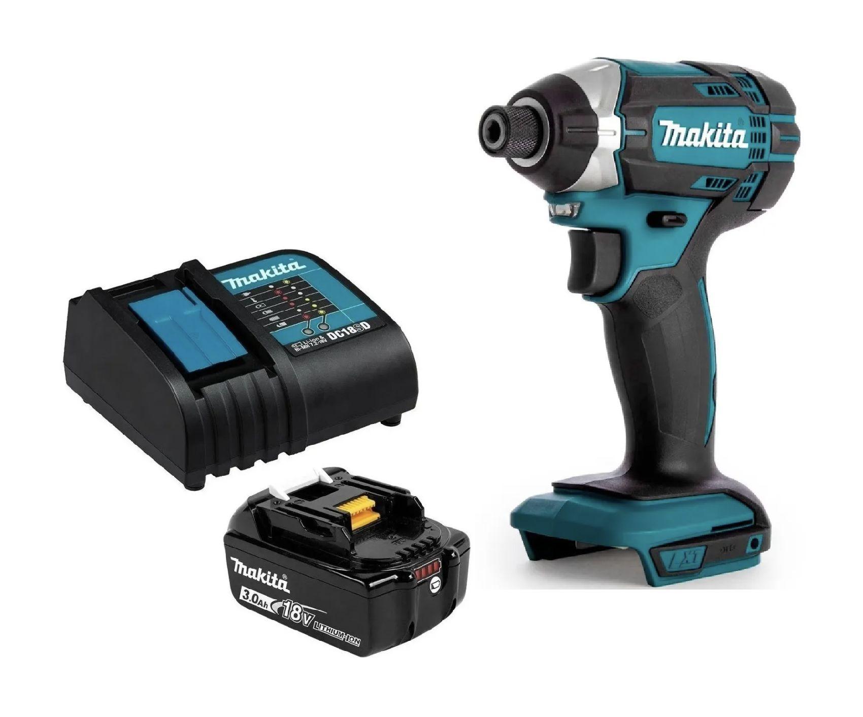 Atornillador Impacto 18v  Makita Dtd152z + 1 Bat + 1 Carg-0