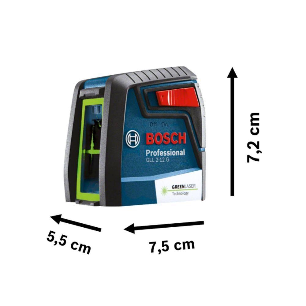 Nivel Laser Verde Bosch Gll 2-12g De Lineas Cruzadas-5