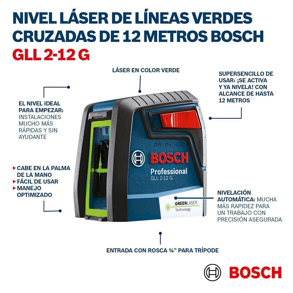 Nivel Laser Verde Bosch Gll 2-12g De Lineas Cruzadas-6