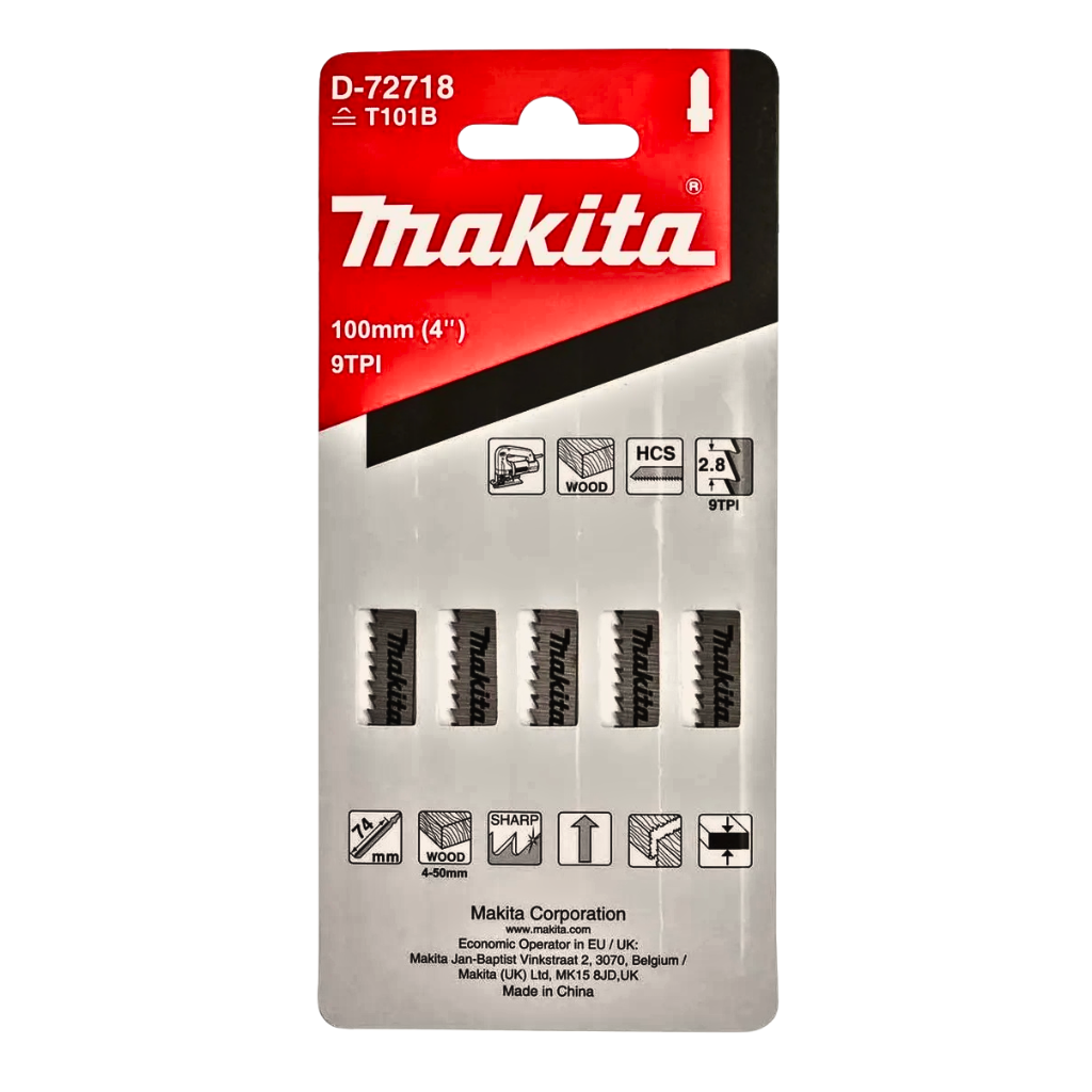 Set 5 Pcs Hojas De Calar Madera corte Rapido Makita D-72718-2