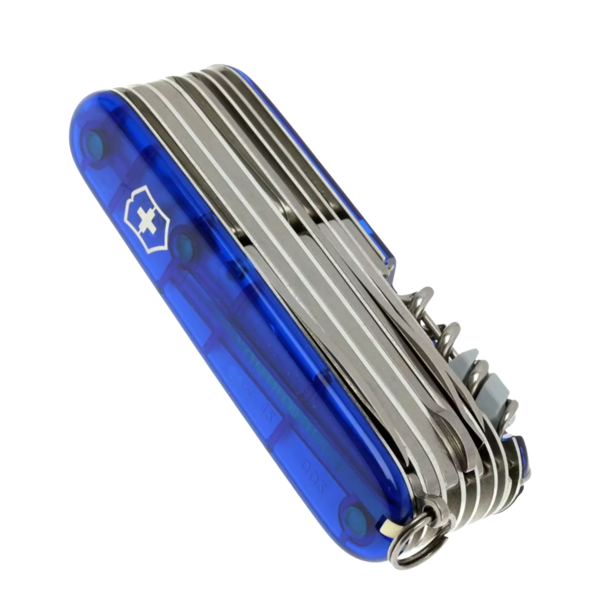 Navaja Cortaplumas Swiss Champ azul traslúcido Victorinox-5