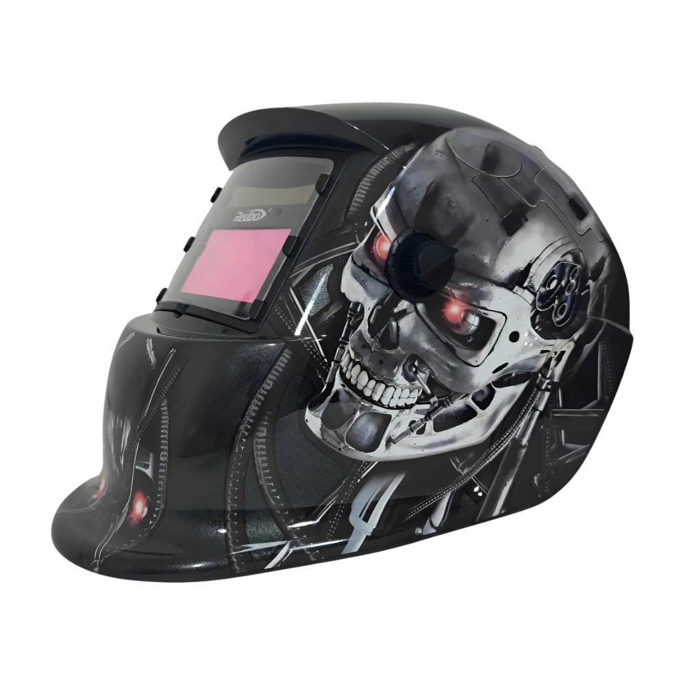 kit Soldadora Alpha 140A + Guantes + Máscara Redbo RBLYE64-3