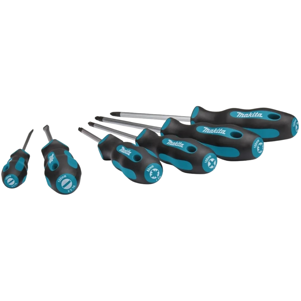 Set Destornilladores Makita 6PZS SL4/SL5.5/PH1/PH2/PZ1/PZ2-2