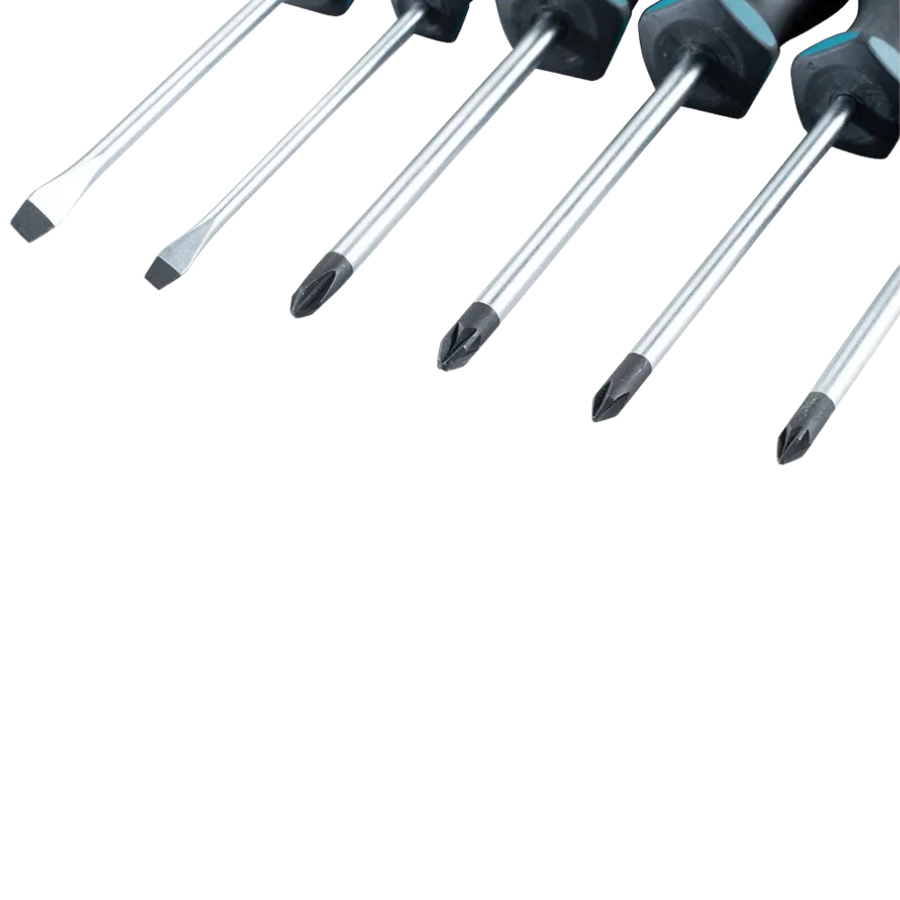 Set Destornilladores Makita 6PZS SL4/SL5.5/PH1/PH2/PZ1/PZ2-3