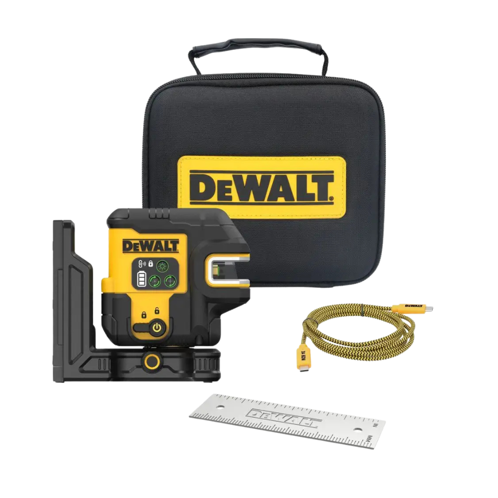 Kit Laser Cruzada Verde Recargable USB DeWalt DCLE14221GB-0