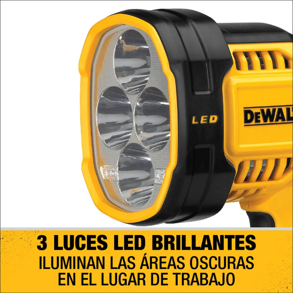 Luz Led Para Trabajo 20v Car/2Bat. 2Ah + Bolso Dewalt DCL043-4
