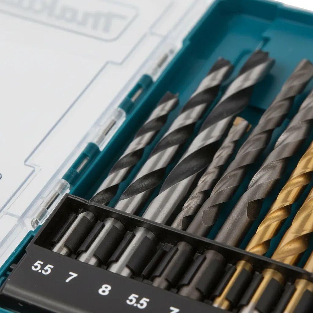 Set De Brocas Metal Madera Concreto 9 Piezas Makita D-71978-1