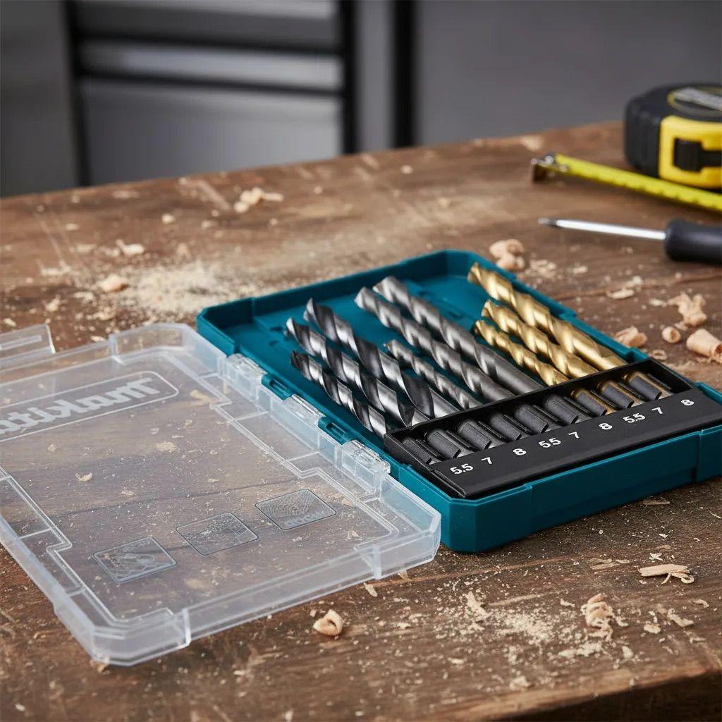 Set De Brocas Metal Madera Concreto 9 Piezas Makita D-71978-3