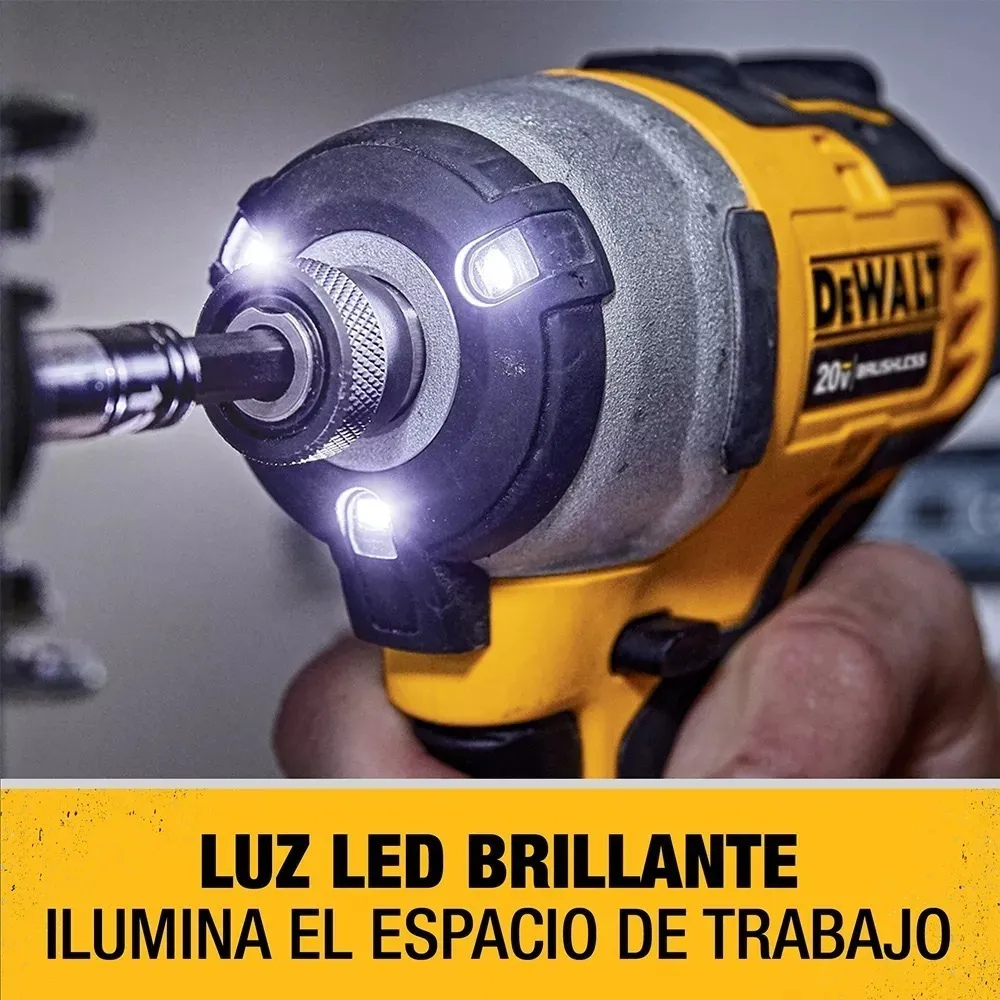 Atornillador De Impacto Atomic 20v + 2bat Dewalt Dcf809d2-b2-4