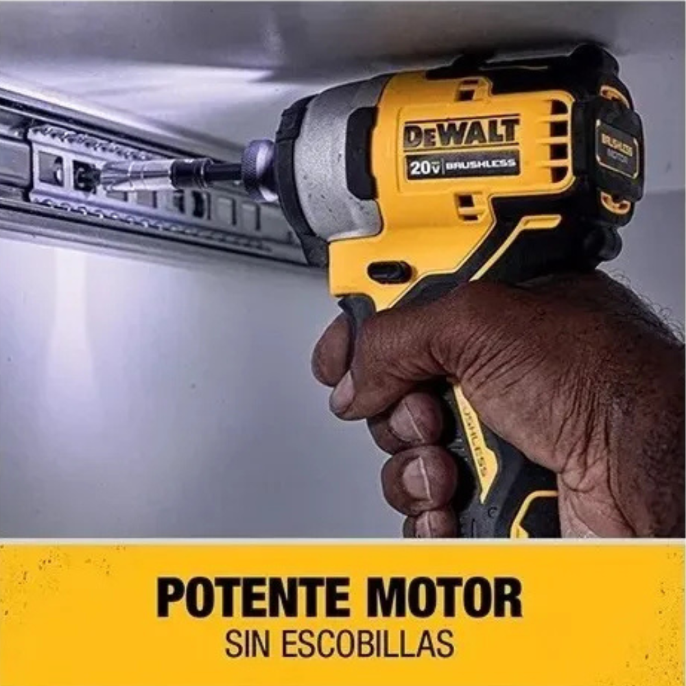 Atornillador De Impacto Atomic 20v + 2bat Dewalt Dcf809d2-b2-6
